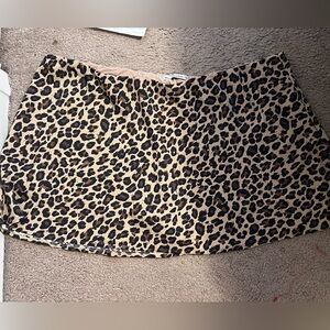 Abercrombie & Fitch Leopard Print Mini Skirt
